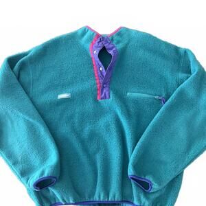 Vintage Columbia Fleece Pullover Jacket L